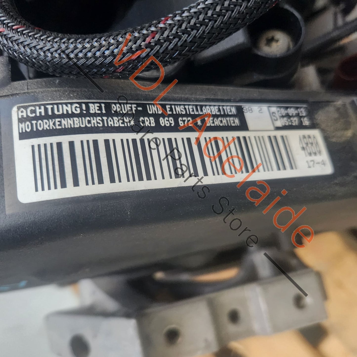 04L100090A 04L130755E VW Golf 2.0 110kw CRBC Diesel Engine Incl Diesel Pressure Pump 04L130755E 04L100090A 78xxxkm 110kw 140hp