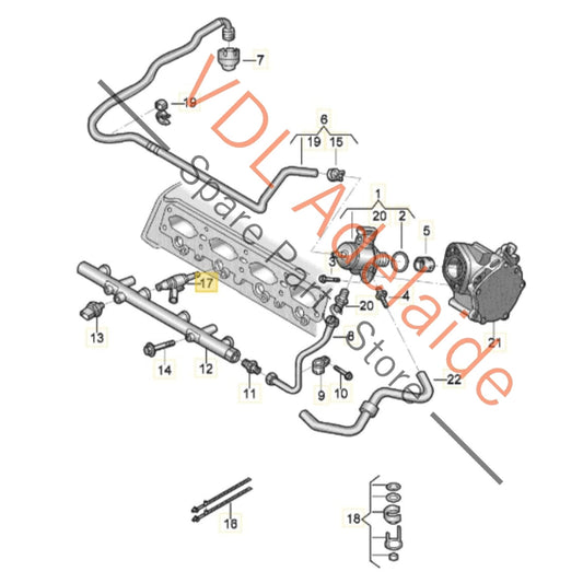06A906036Q 06A906036M 06A906036G 06A906036K VW Audi 2.0T Fuel Injector set of 4 06A906036Q