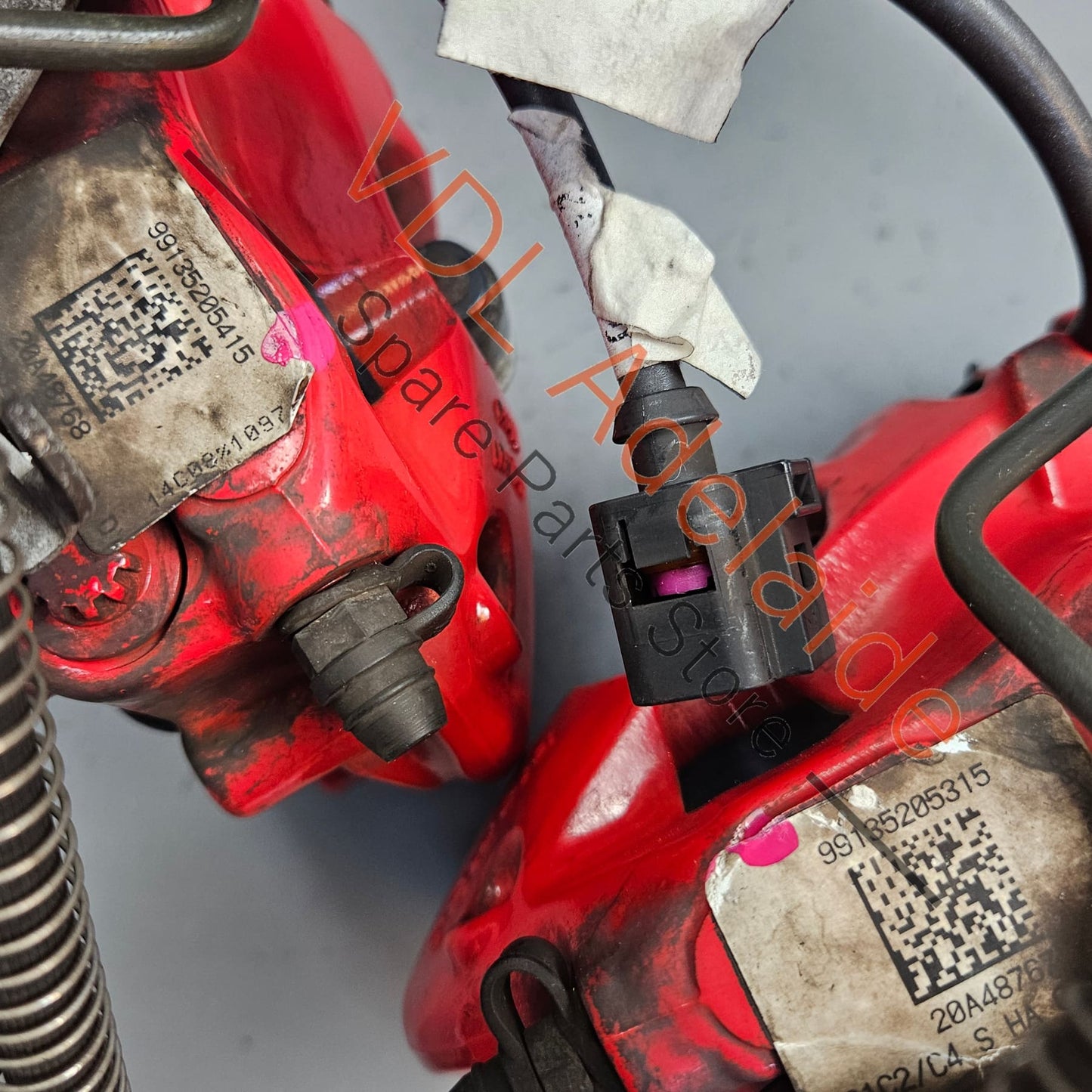 99135242314 99135242414 Porsche 911 991 Brembo 4 piston Rear Brake Caliper Set Pair 99135242314 99135242414