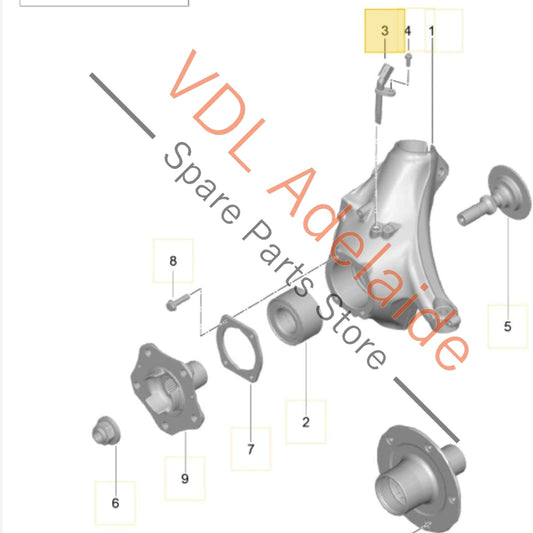 99160640701 Porsche 911 991 ABS Wheel Speed Sensor 99160640701