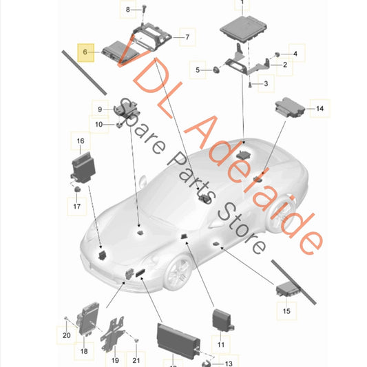 99161827015 99161827004 5WP54033CE Porsche 911 991.1 Controller for ZF Transmission TCU 99161827004 99161827015 5WP54033CE