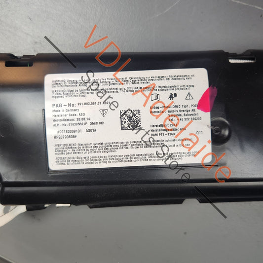 99180309107 99180309100 Porsche 911 991 Left Side Door SRS Curtain Airbag Air Bag 99180309107