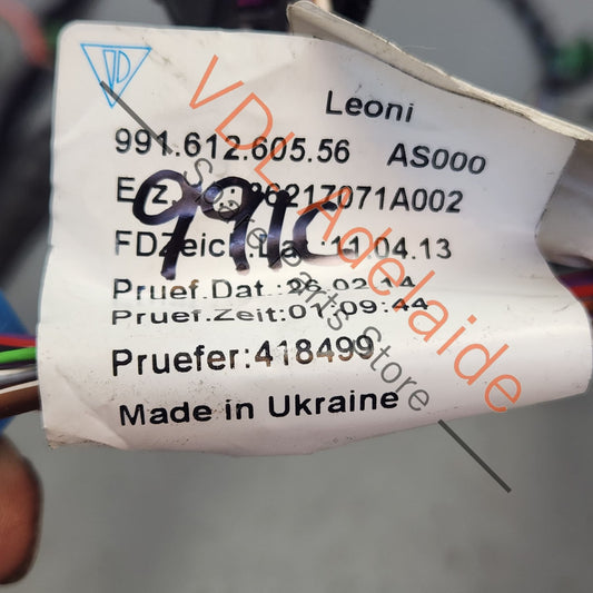 99161261356 99161260556 Porsche 911 991 LHS Left Door Wiring Harness 99161261356 99161260556
