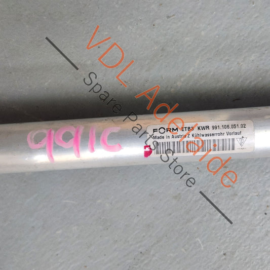 99110605102 99110618103 Porsche 911 Coolant Hose for Underbody 99110605102 99110618103