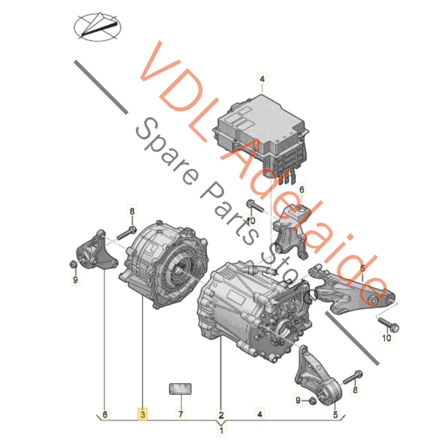 0MG300045D Audi E-Tron GT Porsche Taycan Front Axle Differential Diff 0MG300045D