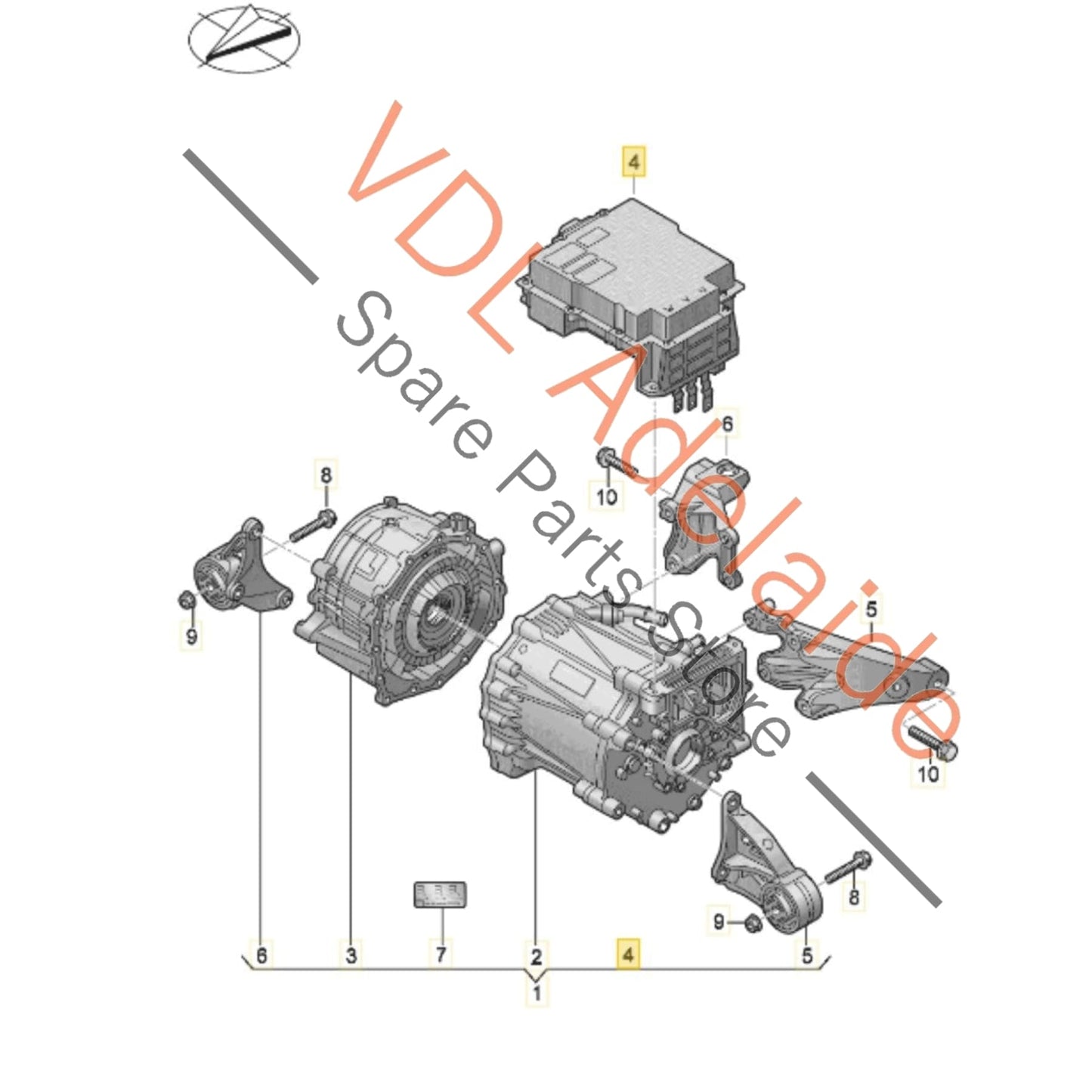 9J1907124AM 9J1907124L Audi E-Tron GT Porsche Taycan Front Drive Inverter Controller Unit 9J1907124L 9J1907124AM