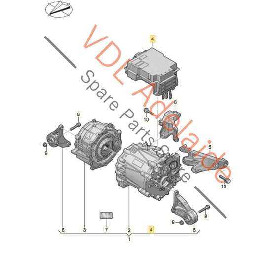 9J1907124AM 9J1907124L Audi E-Tron GT Porsche Taycan Front Drive Inverter Controller Unit 9J1907124L 9J1907124AM
