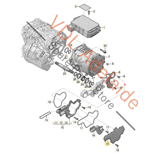 9J1901136 Audi E-Tron GT Porsche Taycan Front Engine Cover 9J1901136 Aluminium