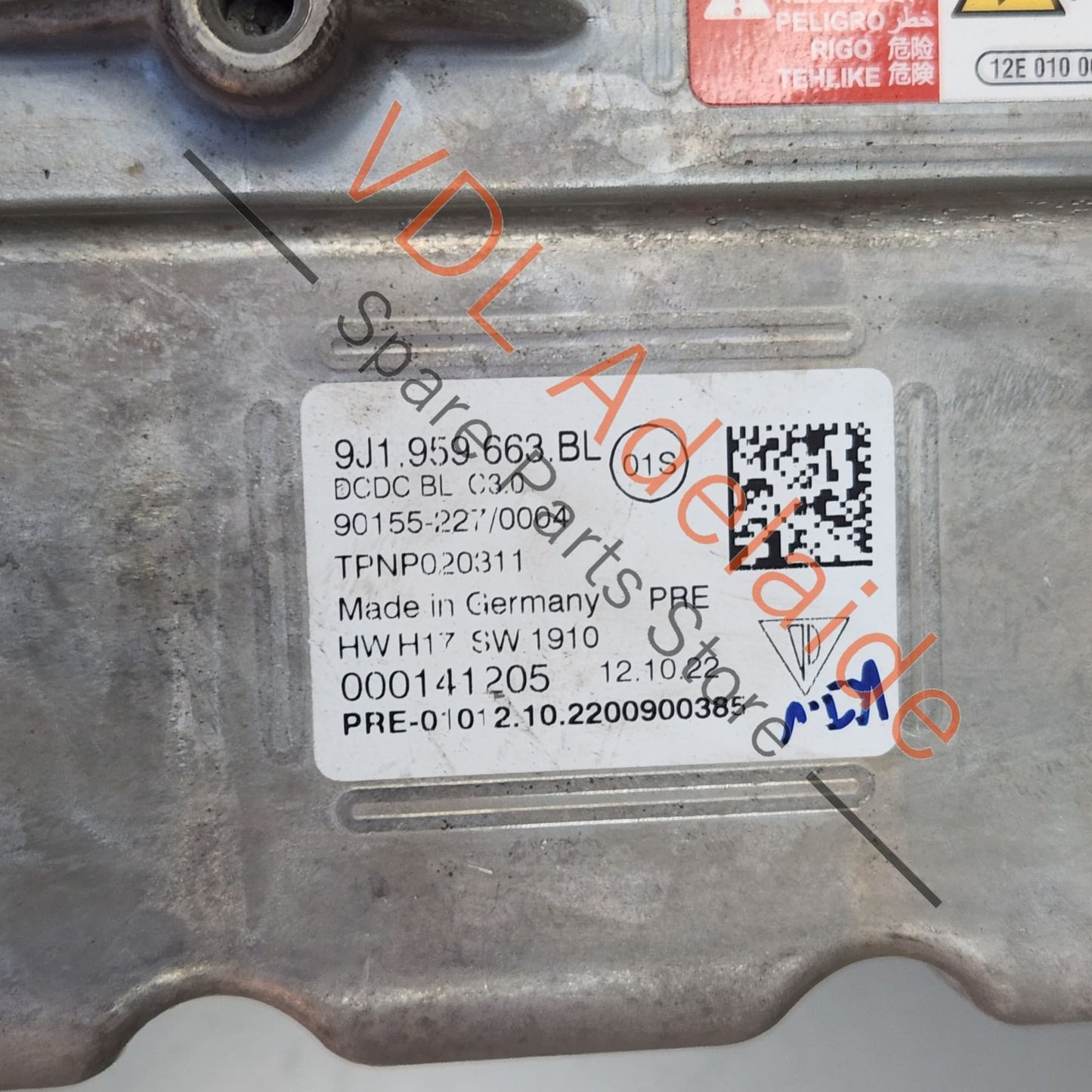 9J1959663BL Audi E-Tron GT Porsche Taycan DC Voltage Converter Battery Power Transformer 9J1959663BL