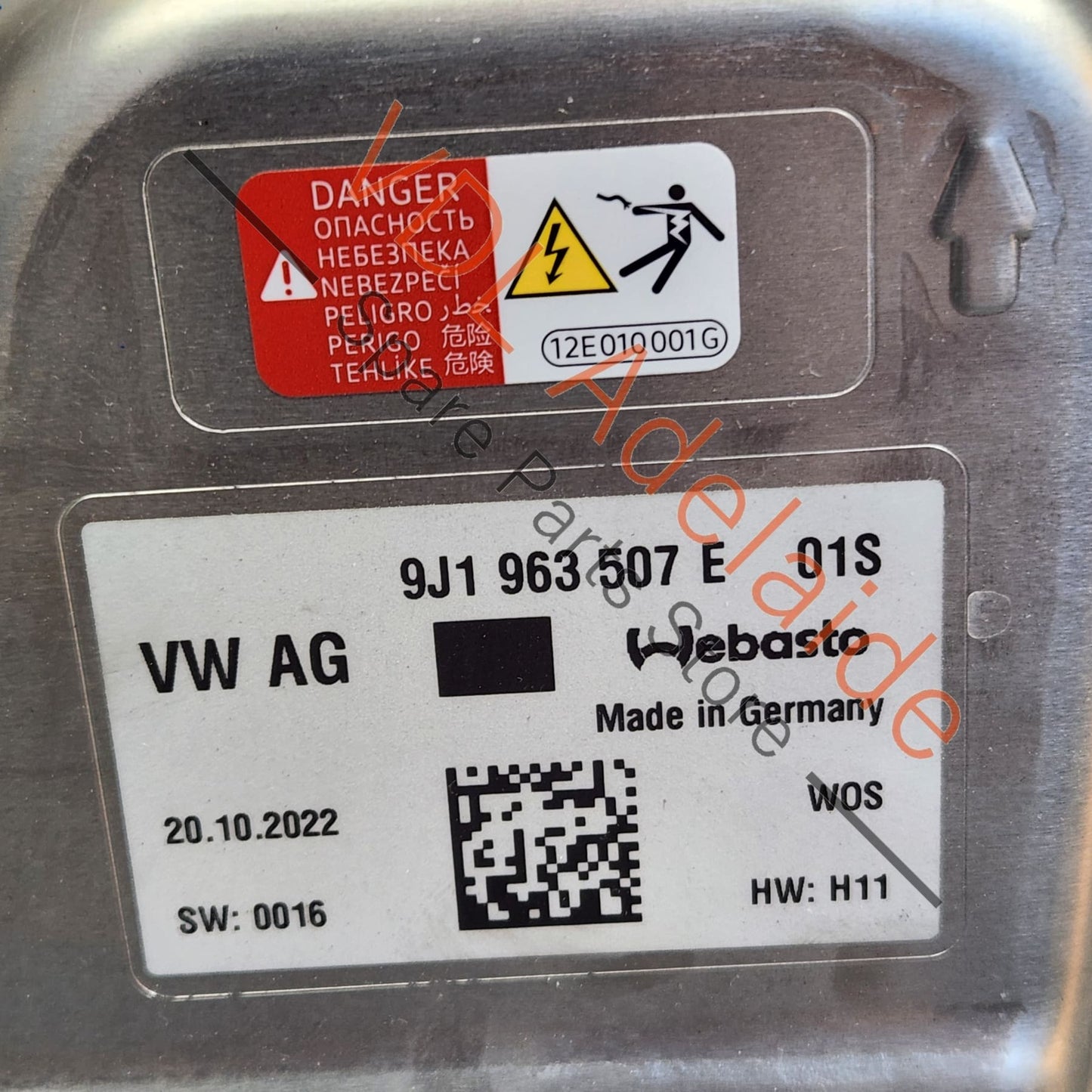 9J1963507E 9J1963507F Audi E-Tron GT Porsche Taycan Main High Voltage Battery Heater Heating (PTC) 9J1963507E 9J1963507F