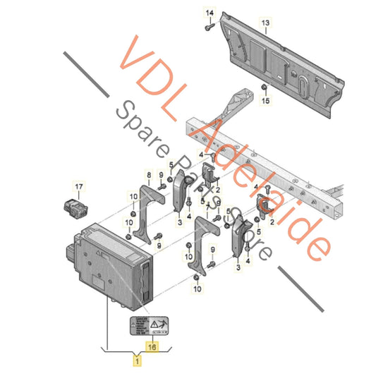 5Q0915684DA 5QE915684DA Audi E-Tron Porsche Taycan High Voltage Battery Charger Module 5Q0915684DA 5QE915684DA