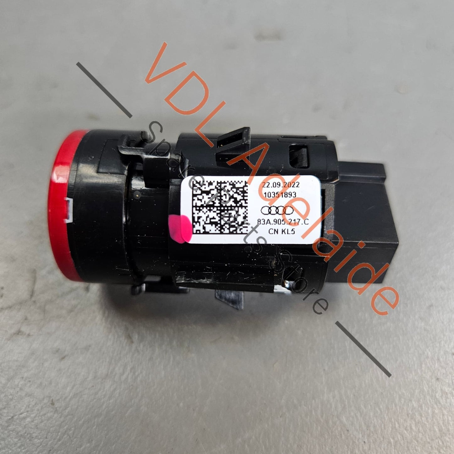 83A905217C Audi e-Tron Start Stop Switch Red 83A905217C