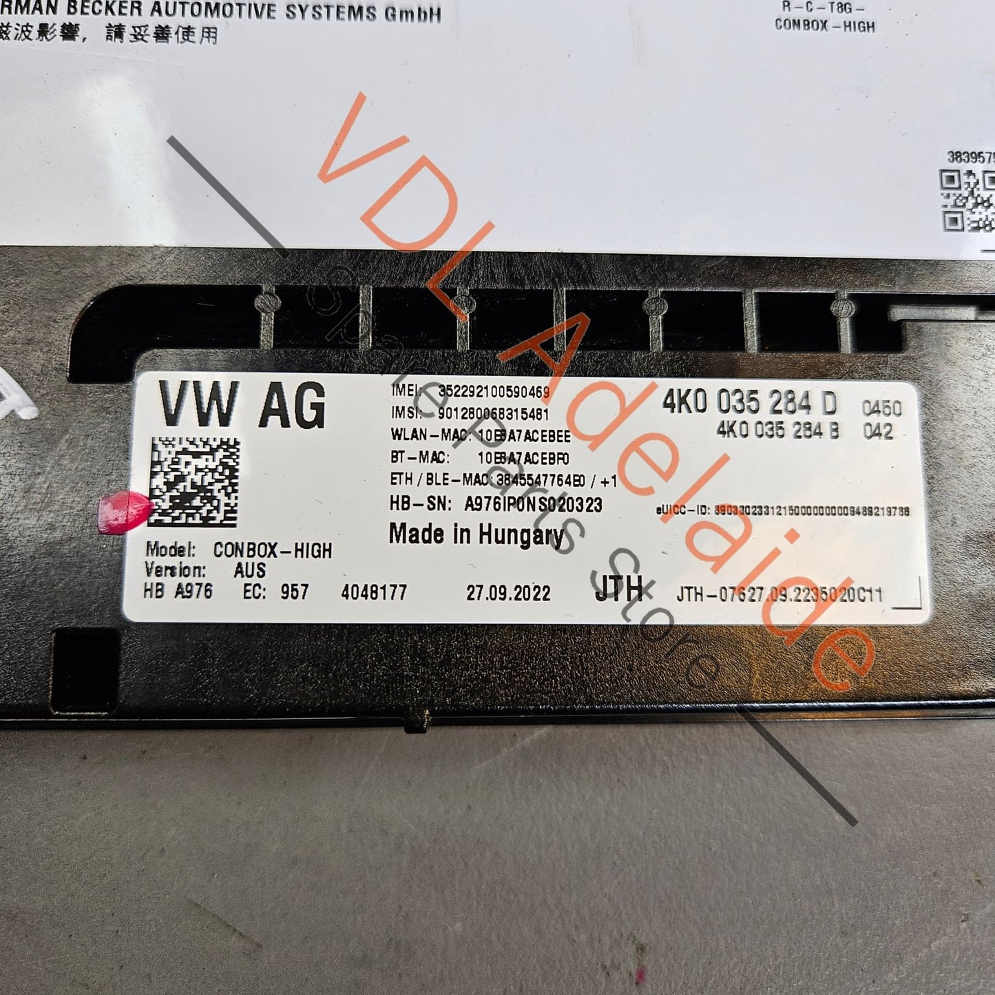 4K0035284D Porsche Lamborghini Emergency Call High Communications Module 4K0035284D Conbox High