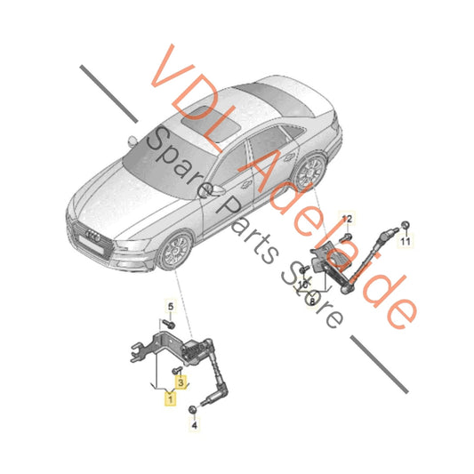 9J1616214 Audi e-Tron Porsche Taycan Right Front Suspension Level Sensor 9J1616214