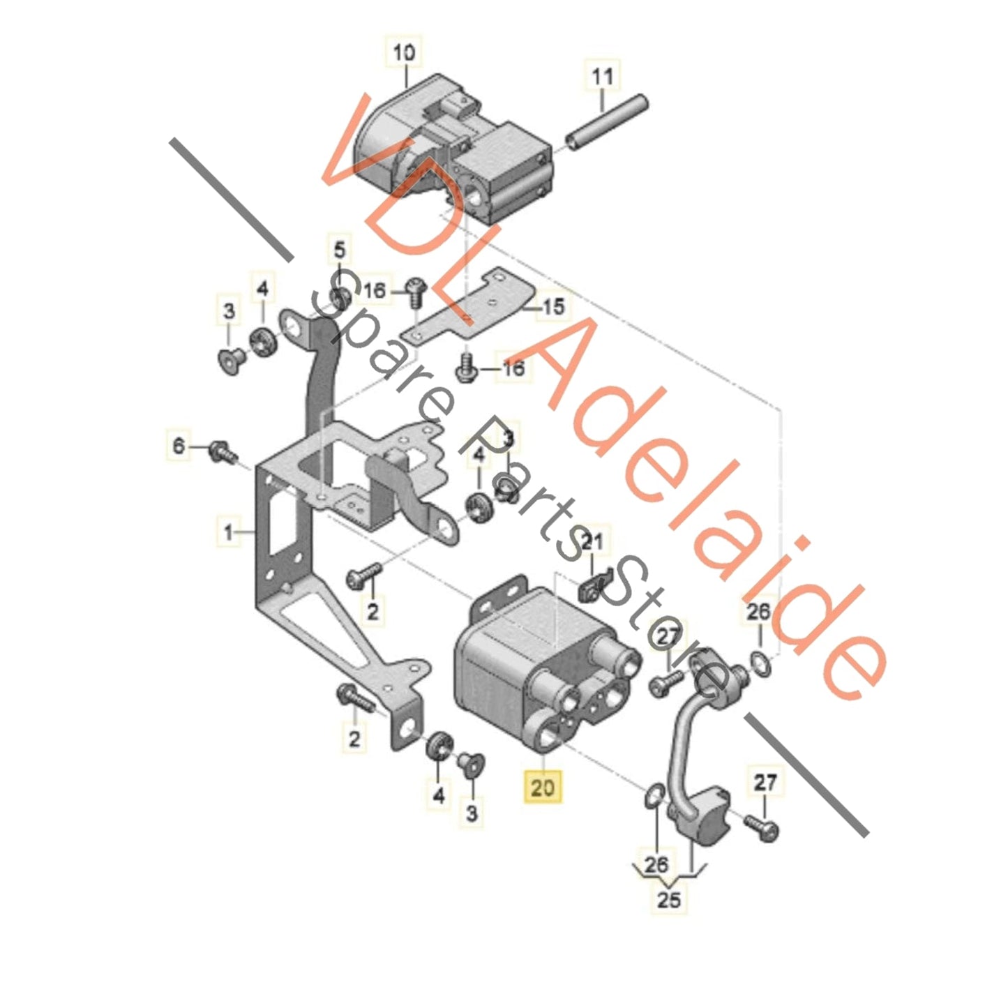 9J1816115 Audi e-Tron Porsche Taycan Heat Exchanger 9J1816115