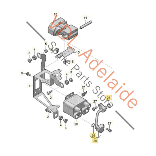 9J1820728 Audi e-Tron Porsche Taycan AC Air Conditioning Refrigerant Hose Pipe 9J1820728