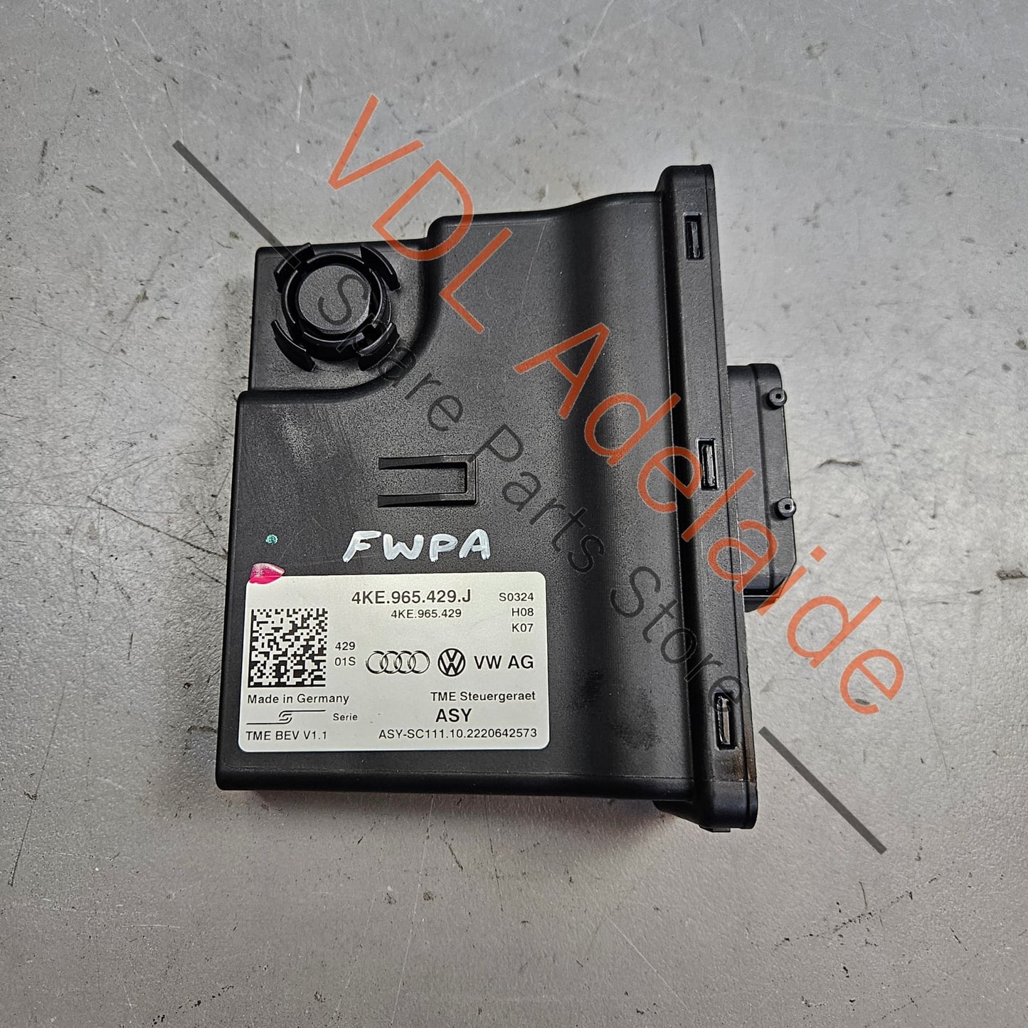 4KE965429J Audi e-Tron Control Unit for Thermal Management Module 4KE965429J