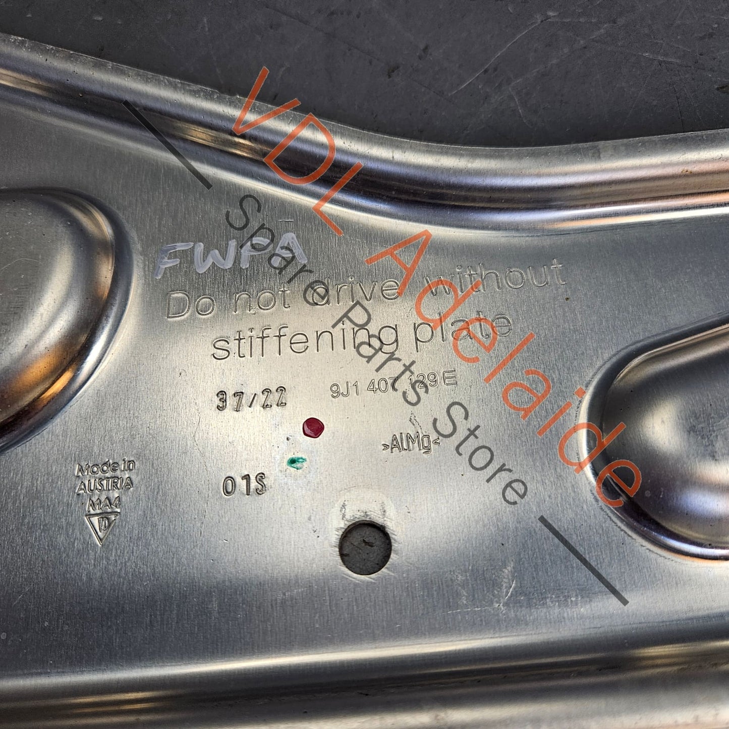 9J1407129E Audi e-Tron Front Left Chassis Stiffening Bracket Plate Reinforcement 9J1407129E