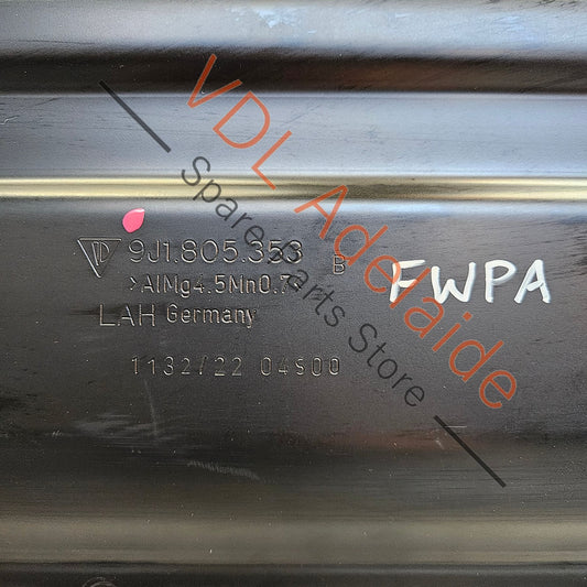 9J1805353 Audi e-Tron GT Front Radiator Support Brace Panel Pull Strap 9J1805353