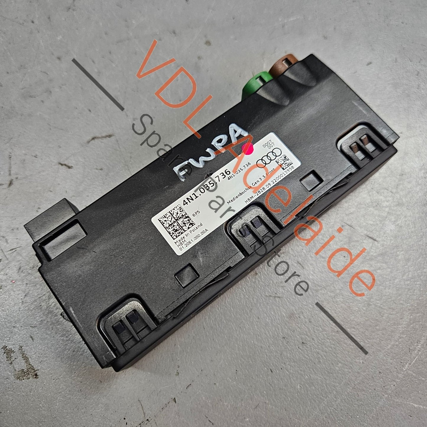 4N1035736 VW Audi Porsche 2x USBC USB-C Charge Port Module 4N1035736