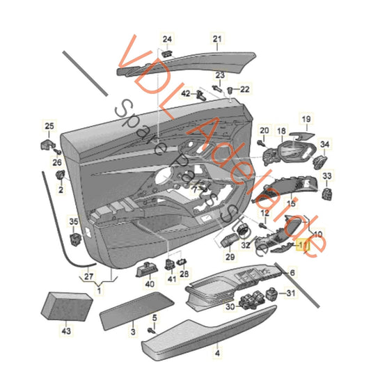 4J3853679A3Q7 4J3853680A3Q7 Audi e-Tron B&O Bang & Olufsen Door Trim Emblem set 4J3853679A 3Q7 4J3853680A 3Q7