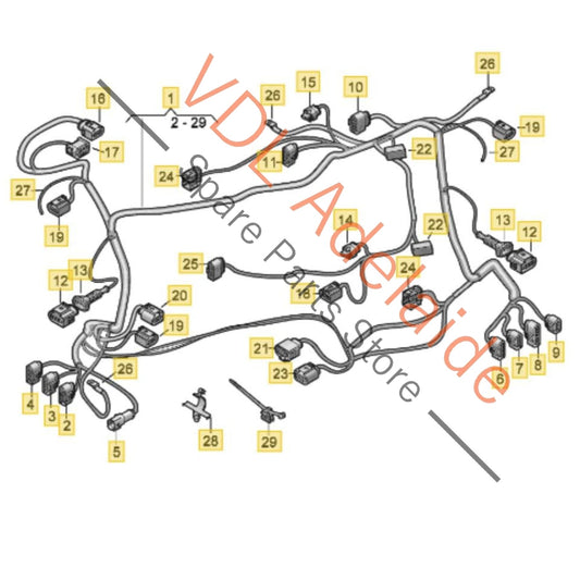 9J1971772BT Audi e-Tron GT Wiring Harness for Transmission Gearbox 9J1971772BT