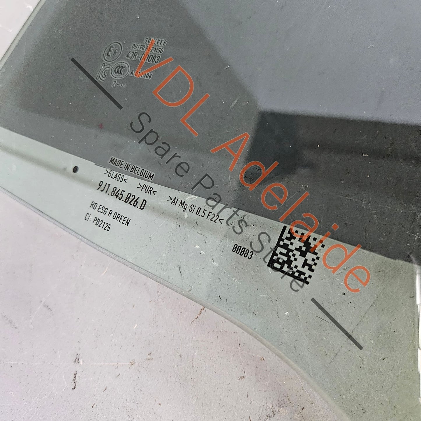 9J1845026D Audi e-Tron GT Rear Right Door Window Glass 9J1845026D