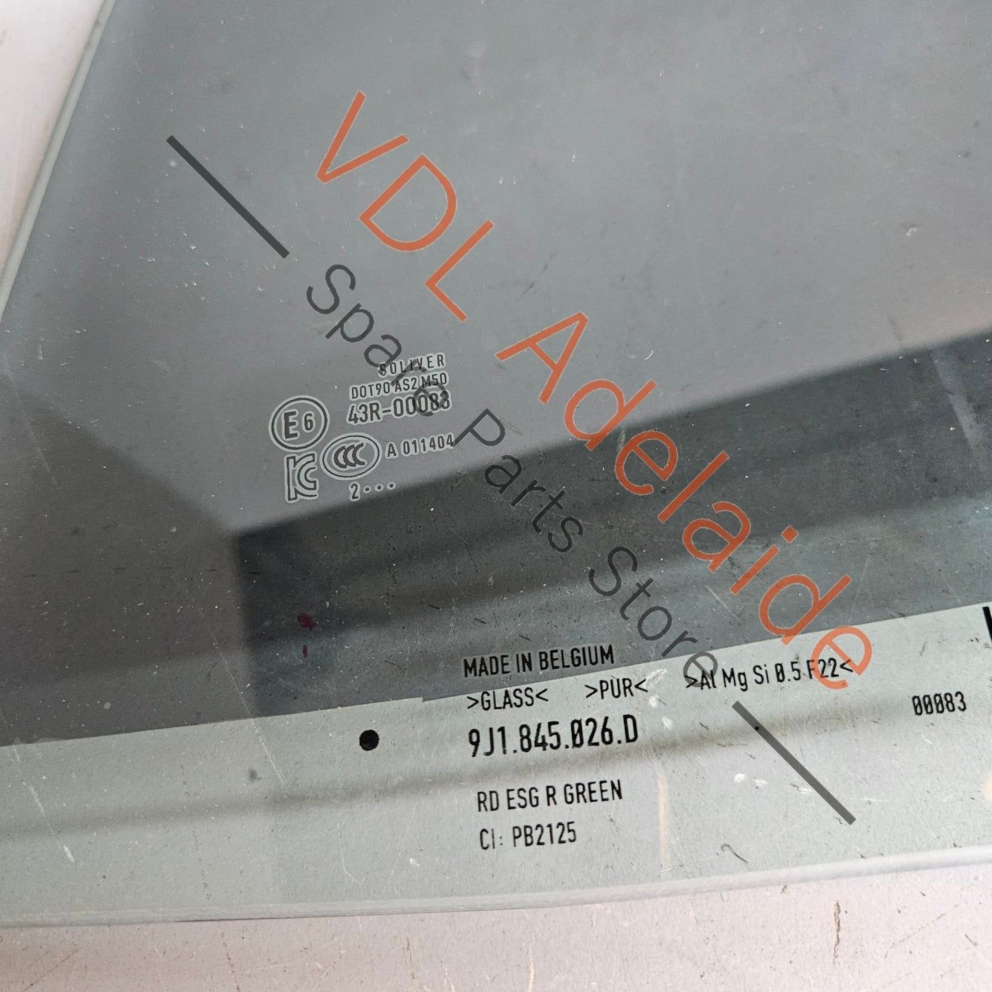 9J1845026D Audi e-Tron GT Rear Right Door Window Glass 9J1845026D