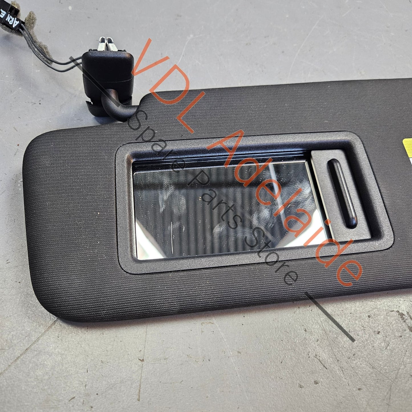 5G0857551AS VW Golf R Mk7 Black Left Side Sun Visor with Illuminated Mirror & Cover 5G0857551AS