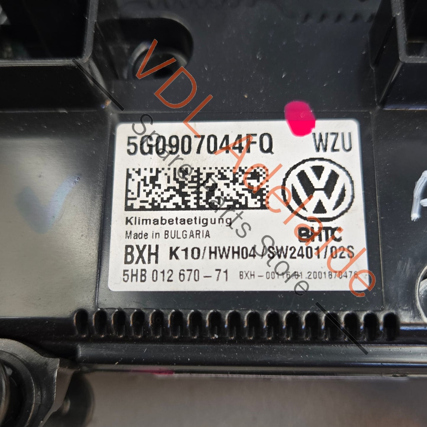 5G0907044FQ 5G0907044FQWZU Volkswagen VW Golf MK7 Climate Aircon AC Seat Heater Switch 5G0907044FQ