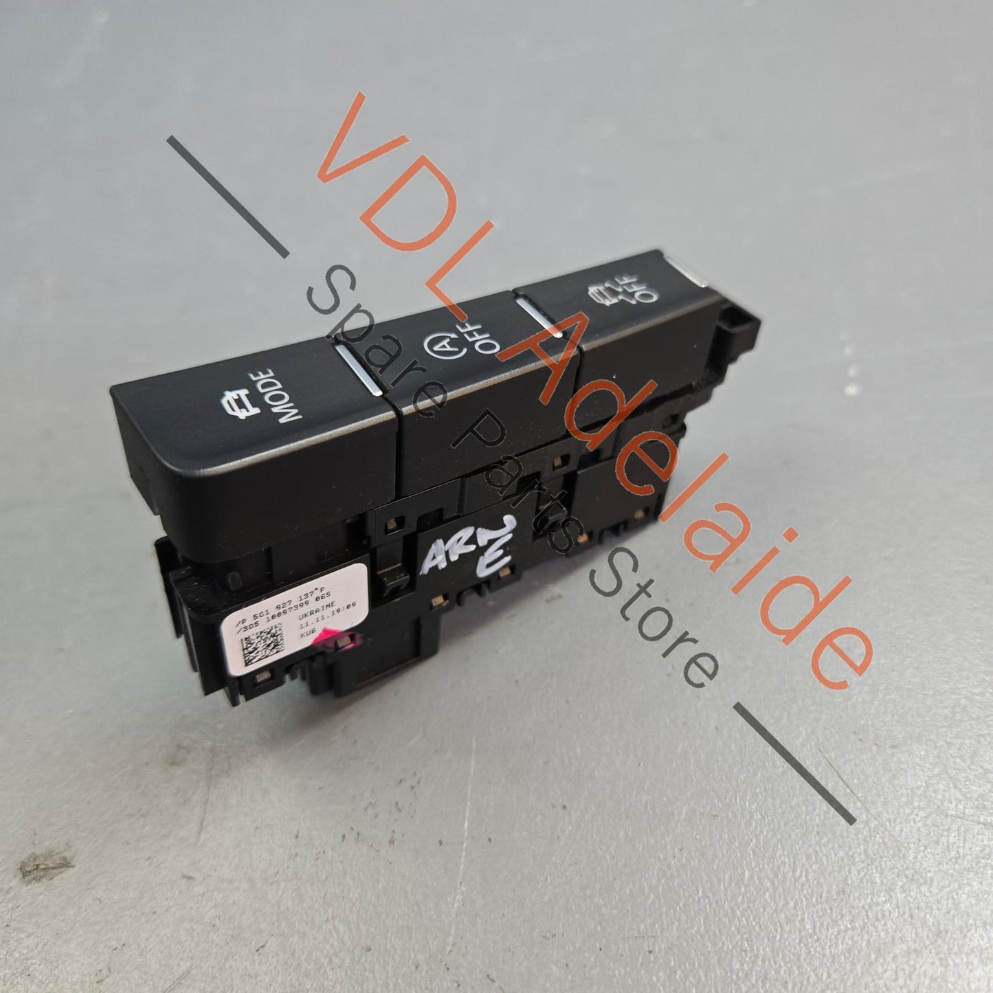5G1927137P VW Golf MK7.5 Driving Mode ESP & Start Stop Switch Centre Console 5G1927137P