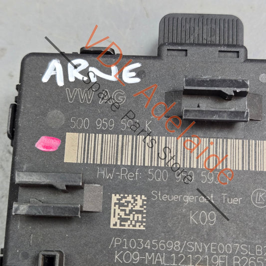 5Q0959593K Audi Q3 A3 VW Golf MK7 7.5 Front Drivers Side Door Control Unit 5Q0959593K