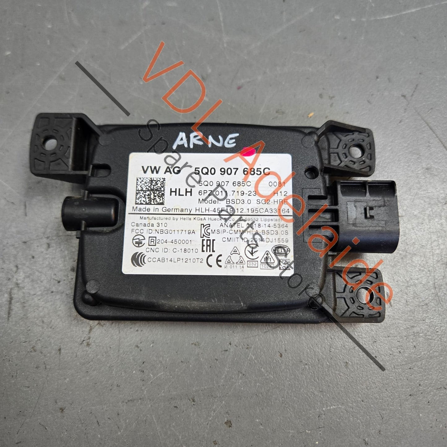 5Q0907685C VW Golf MK7.5 Blind Spot Radar Rear Left Slave 5Q0907685C