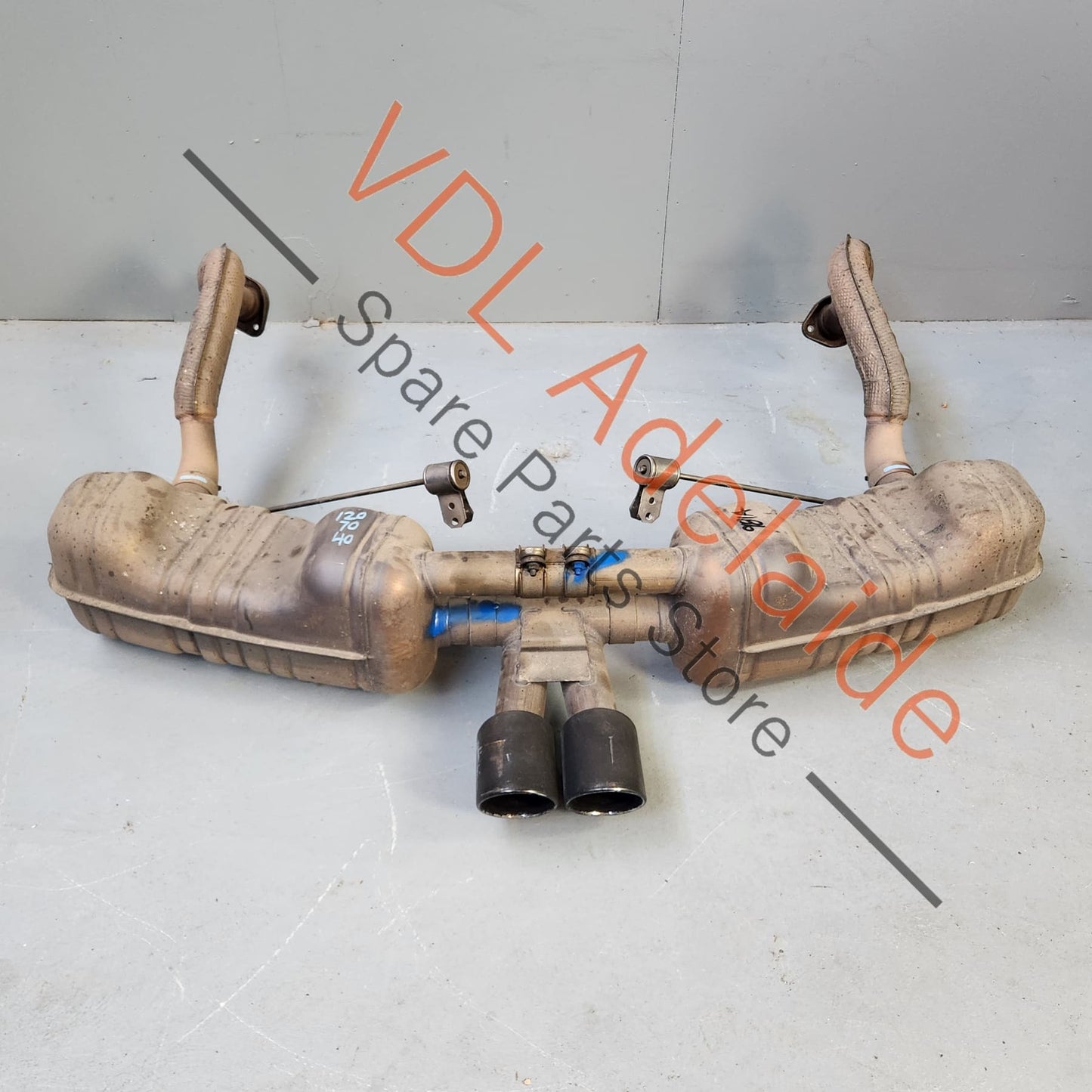 98111123200 98111123201 98111123100 Porsche 981 Cayman Boxster Sport Exhaust Genuine OEM 98111196102 98111123201 98111123101