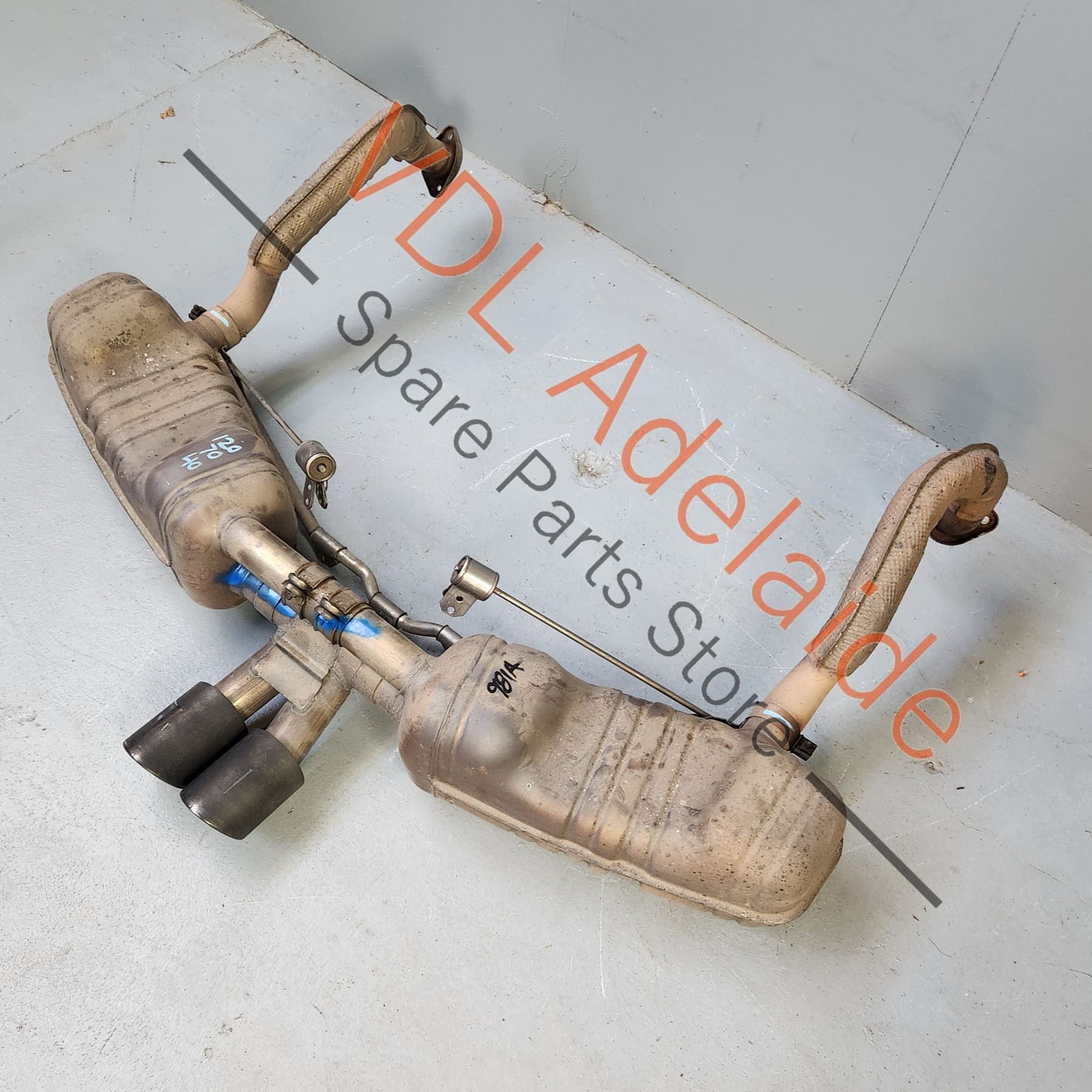 98111123200 98111123201 98111123100 Porsche 981 Cayman Boxster Sport Exhaust Genuine OEM 98111196102 98111123201 98111123101