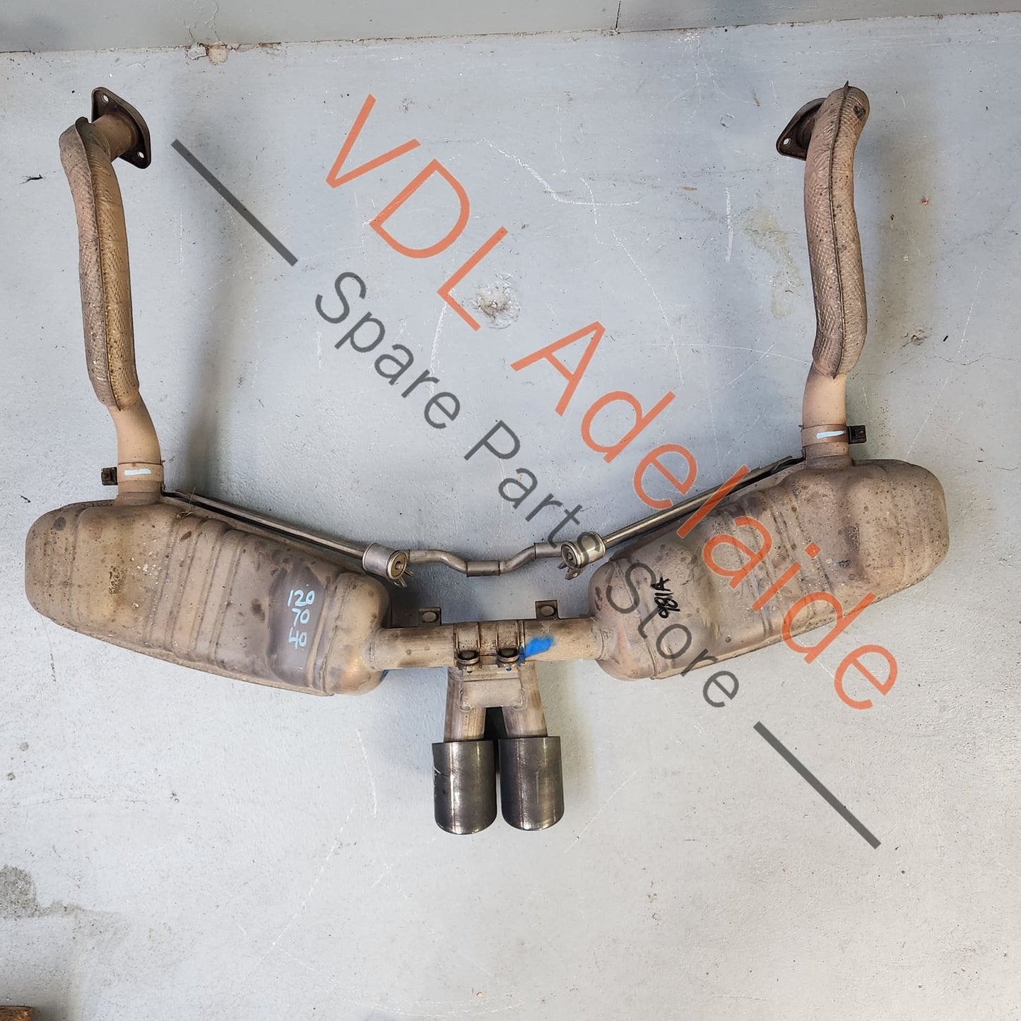 98111123200 98111123201 98111123100 Porsche 981 Cayman Boxster Sport Exhaust Genuine OEM 98111196102 98111123201 98111123101