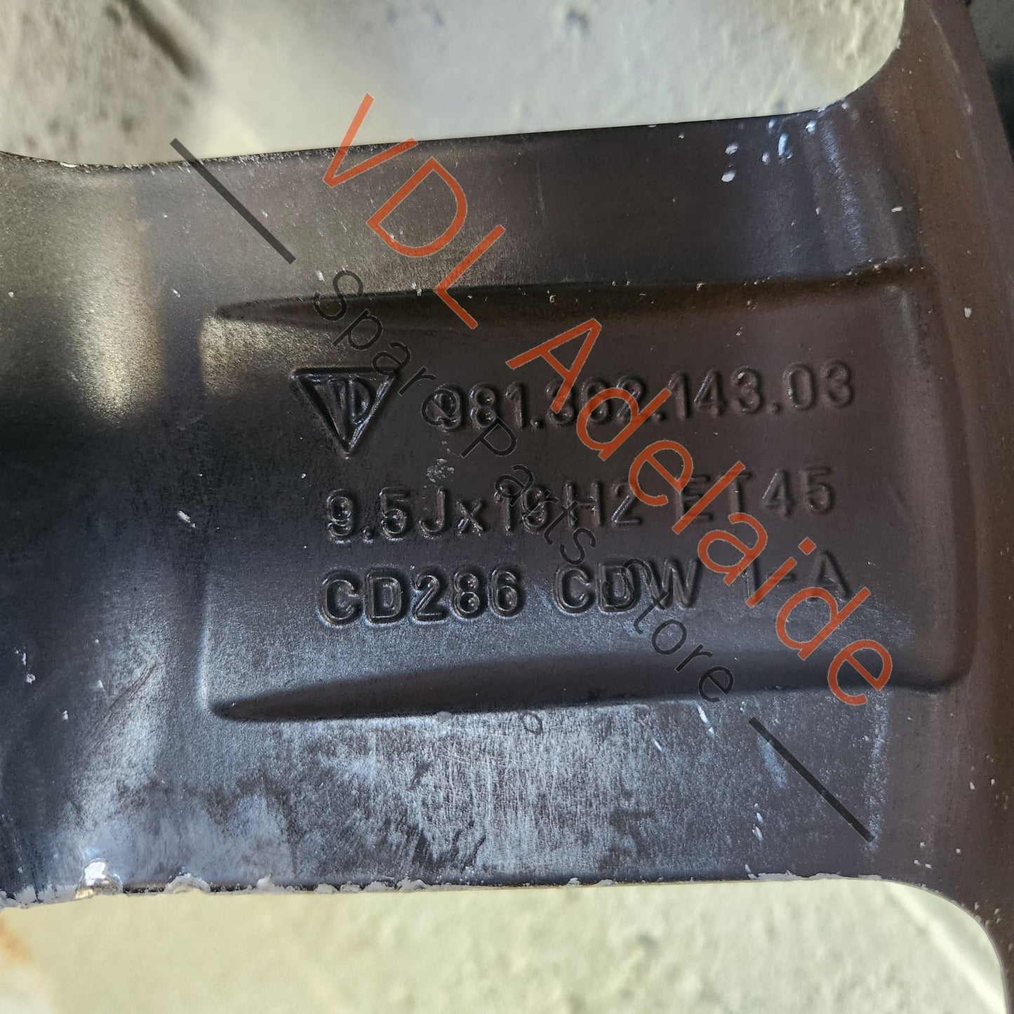 9813621430388Z 98136214303  Porsche 981 Cayman Boxster Alloy Wheel 19 x 9.5in ET45 98136214303