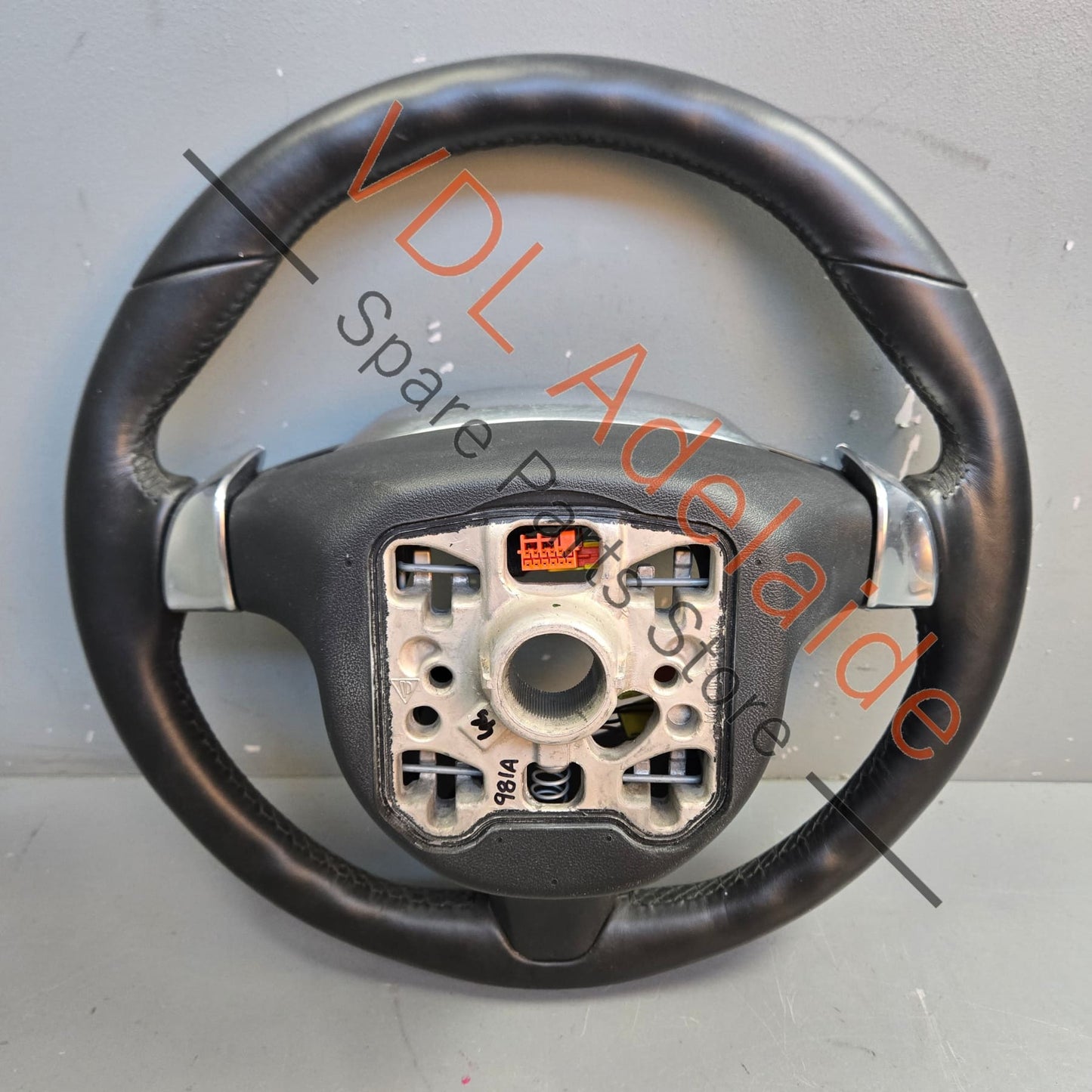 99134780367A34 Porsche 911 991 Cayman Boxster 981 Black Leather Steering Wheel 99134780367 A34