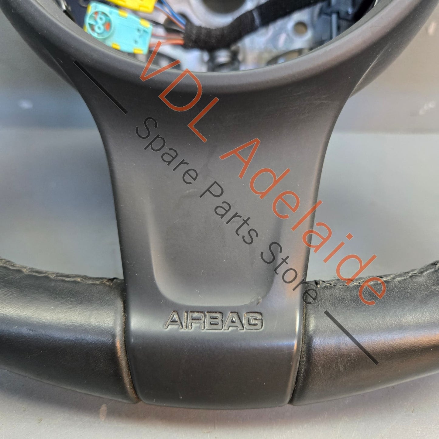 99134780367A34 Porsche 911 991 Cayman Boxster 981 Black Leather Steering Wheel 99134780367 A34