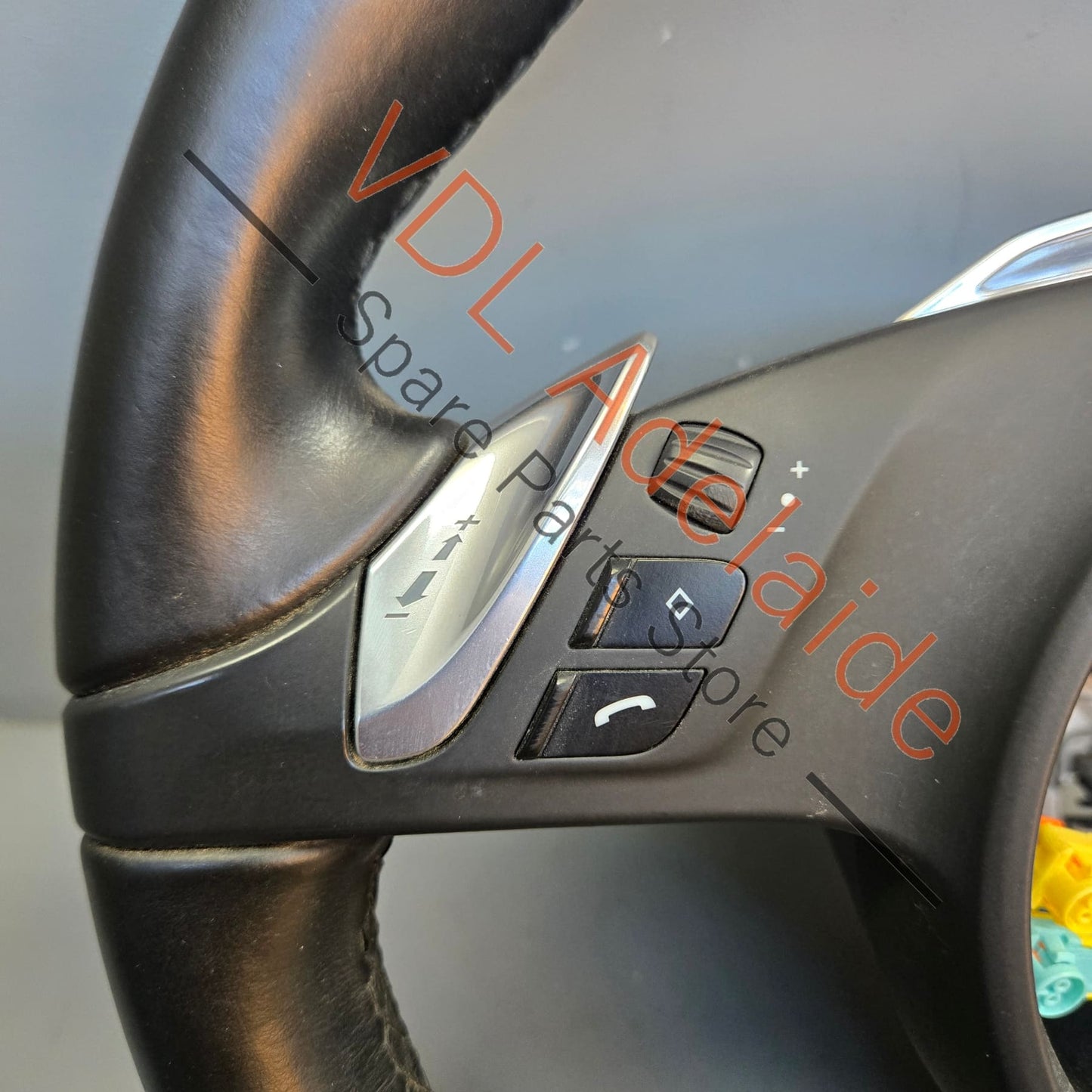 99134780367A34 Porsche 911 991 Cayman Boxster 981 Black Leather Steering Wheel 99134780367 A34