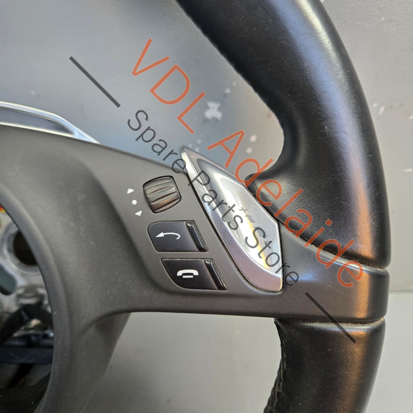 99134780367A34 Porsche 911 991 Cayman Boxster 981 Black Leather Steering Wheel 99134780367 A34