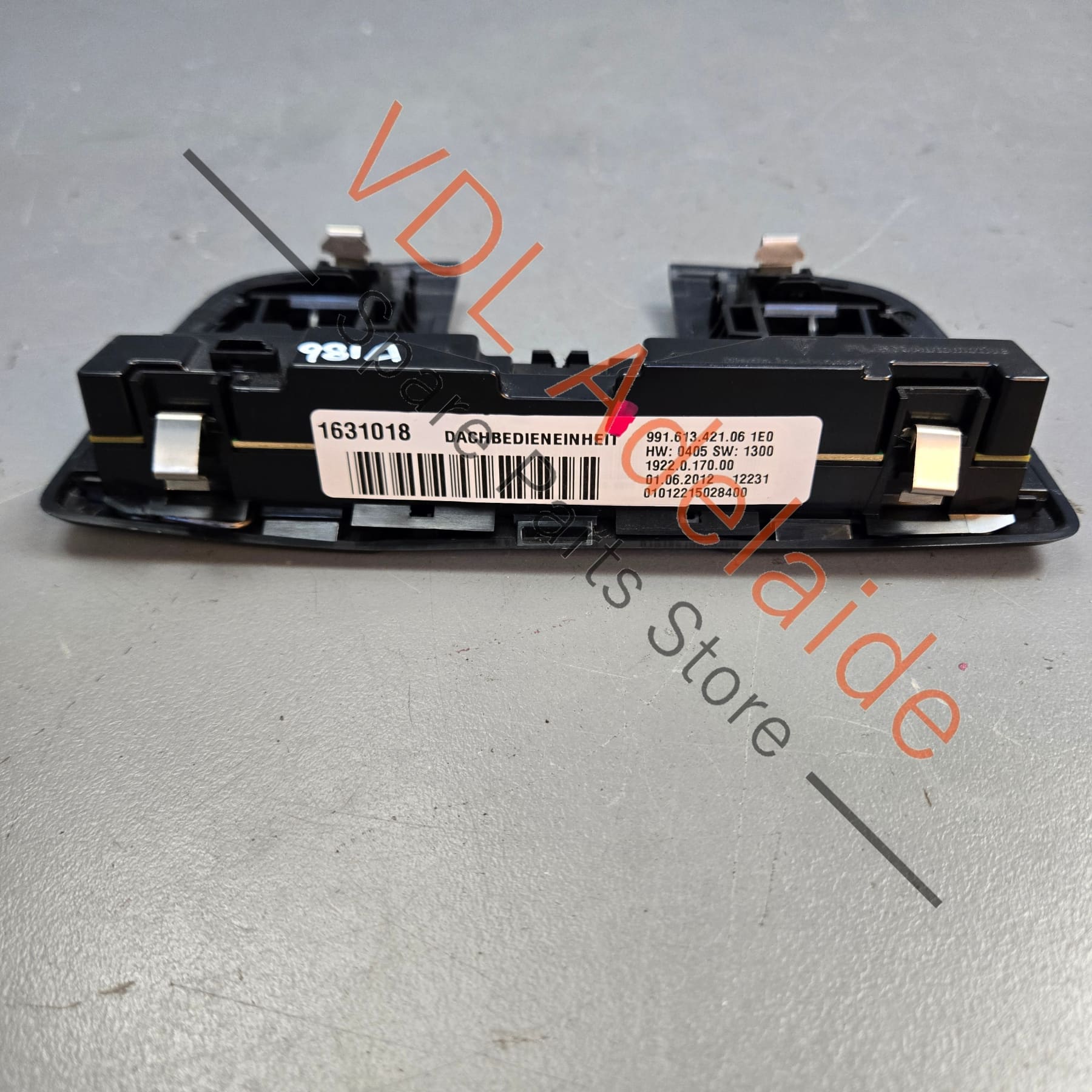 99161312310 991613123101  Porsche Boxster 981 Overhead Roof Control Unit Console Dachbedieneinheit 99161312310