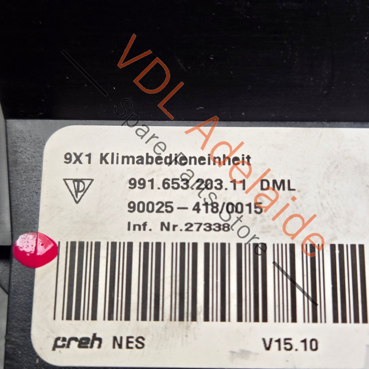 99165320311DML 99165320315  Porsche Boxster Cayman 911 AC Air Conditioning Climate Heater Control Switch 99165320311 99165320315