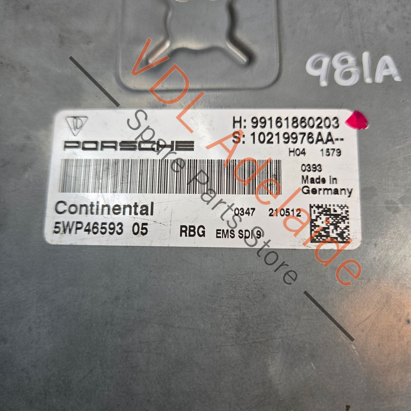 99161860203 5WP4659305  Porsche Cayman Boxster 6Cyl ECU DME Engine Control Module Controller 99161860203