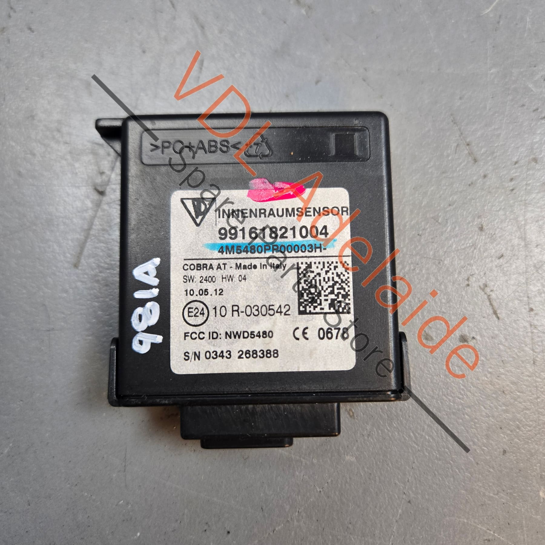 99161821004   Porsche Boxster Cayman 911 Interior Monitoring Sensor 99161821004