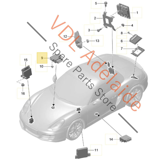 99161802501 99161802504  Porsche 911 Boxster Cayman Fuel Pump Control Module Unit 99161802501