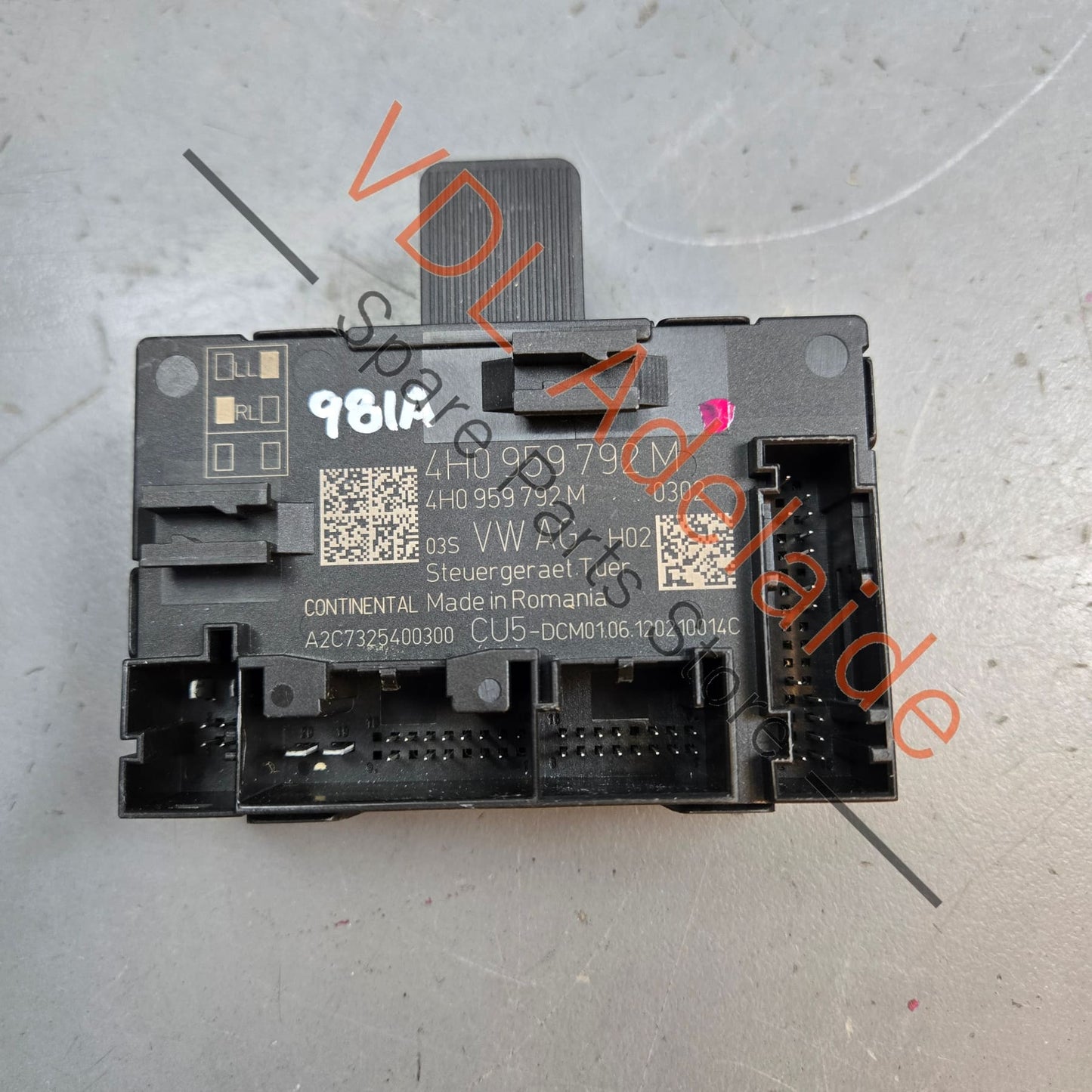 4H0959792S 4H0959792Q 4H0959792M Porsche Cayman Boxster Passenger Door Control Module 4H0959792M 4H0959792Q 4H0959792S