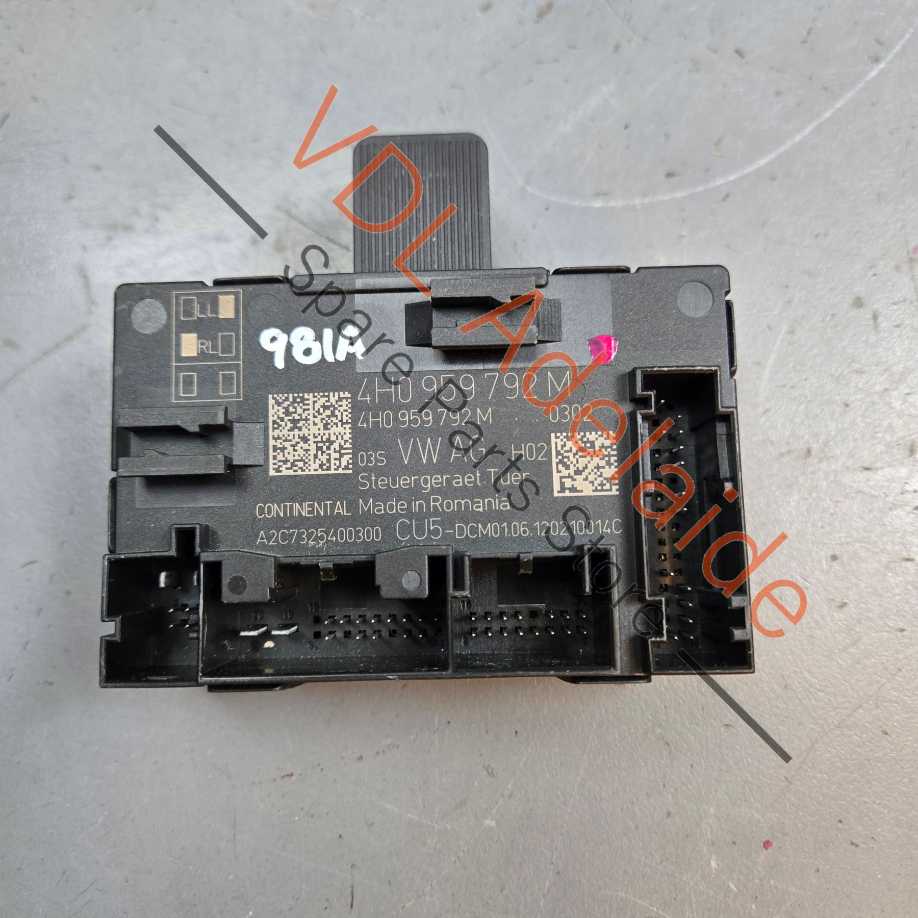 4H0959792S 4H0959792Q 4H0959792M Porsche Cayman Boxster Passenger Door Control Module 4H0959792M 4H0959792Q 4H0959792S