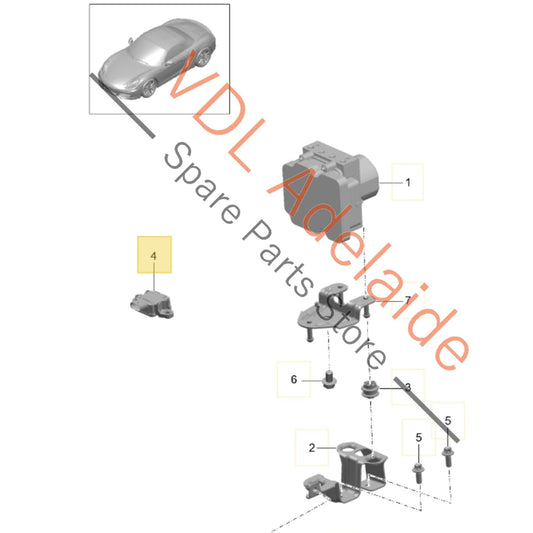 99160614503 99160614501 Porsche Boxster 981 Rotation Rate Sensor for ABS Brakes 99160614503 BOSCH 0265005942