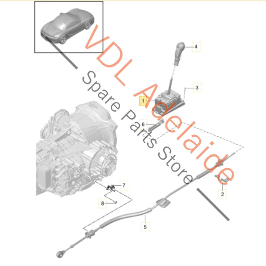 9G142601110 9G142601111 Porsche 911 Boxster Cayman PDK Gear Shifter Selector Mechanism 9G142601111